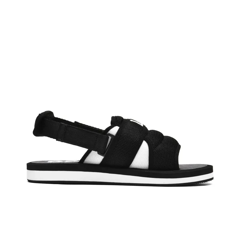 Lee Minimalist Style Fashion, Casual And Versatile Beach Sandals Men's Black White-1