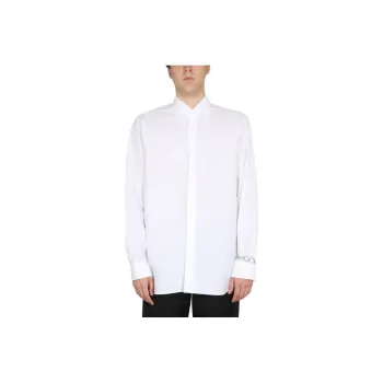 RAF SIMONS Mesh detail Cotton Shirt