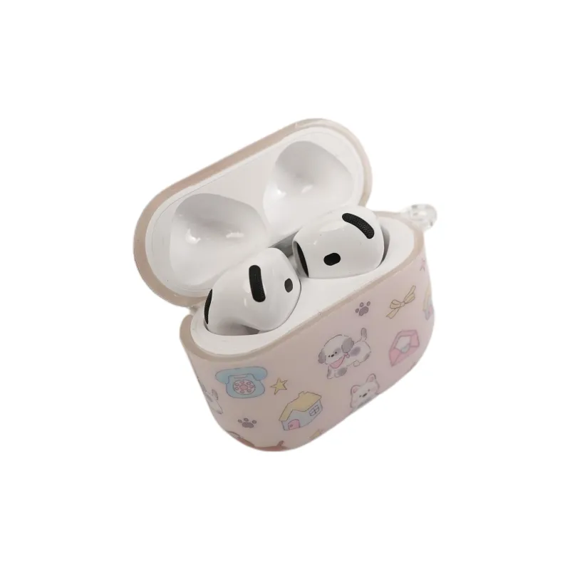 Wei Xin Compatibility With Apple AirPods 4/2/3/4th Generation/AirPods Pro/Pro 2 TPU Phone House Puppy Headphone Cases-5