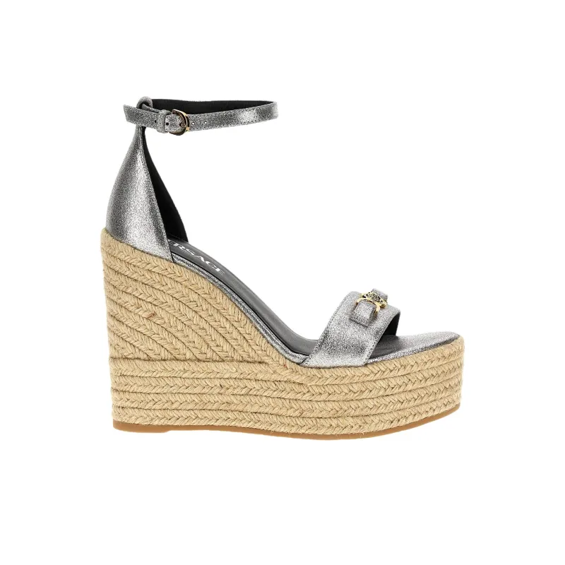 FANSIZHE One Strap Sandals 12cm Women's Silver-1