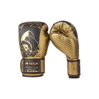 VENUM Boxing Gloves PU Leather Unisex Black/Gold Color