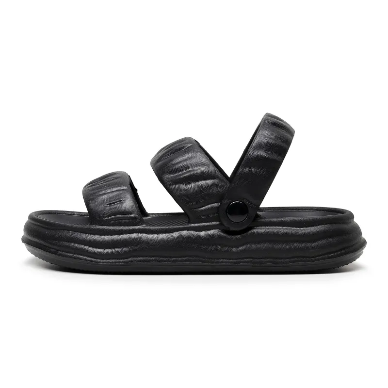 Golofi Minimalist Style Squashy And Bouncy Feeling Slippers For Women's Summer Platform Home Use-1