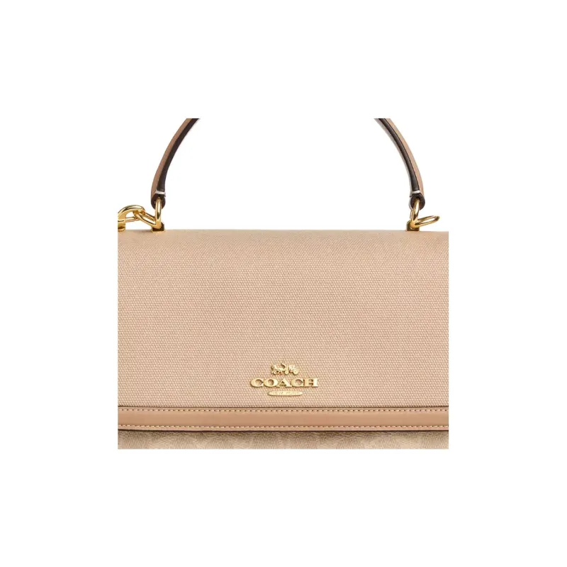 COACH Klare Canvas Bag, Shoulder Bag, Crossbody Bag, Handbag Medium Size Women's Natural Multicolor-3