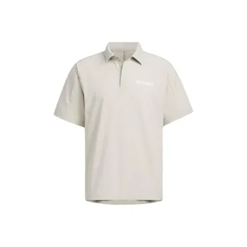 Adidas Woven Aeroready Polo Shirt Polo Shirt Men's Light Gray
