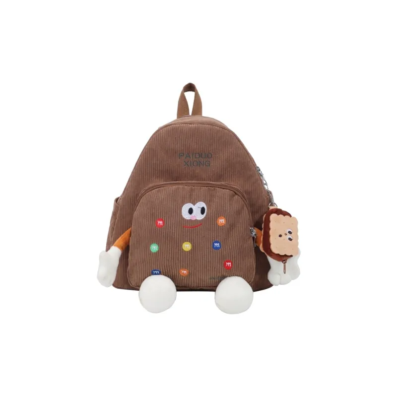 BUBM Corduroy Backpack Regular Women's Multicolor-12