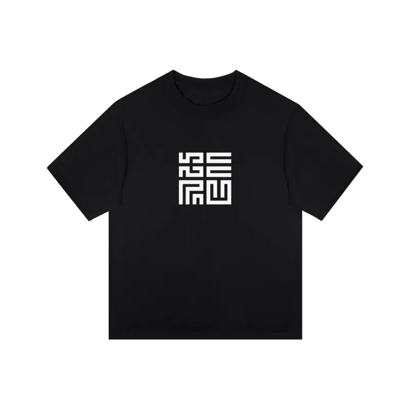 Kepu T Shirt Unisex Black Print Yellow-3
