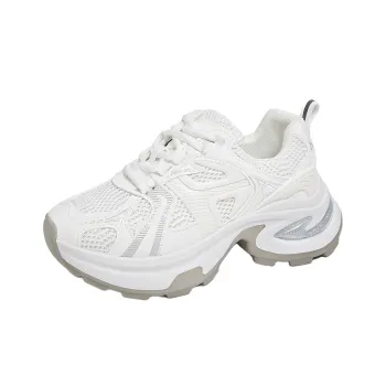 SUPEREDGE Slip Resistant, Abrasion Resistant, Breathable Low Top Chunky Sneakers Women's