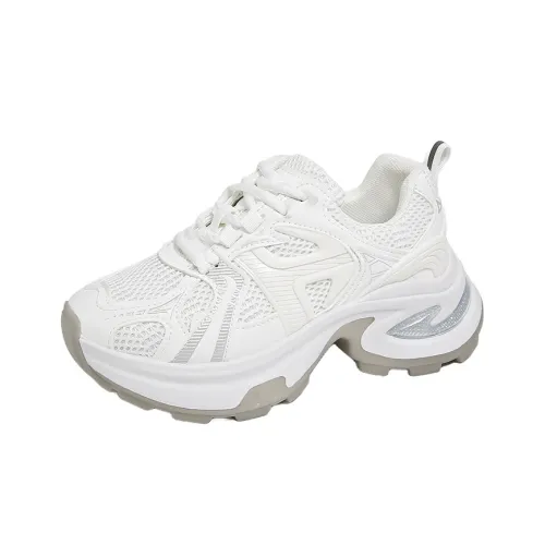SUPEREDGE Slip Resistant, Abrasion Resistant, Breathable Low Top Chunky Sneakers Women's