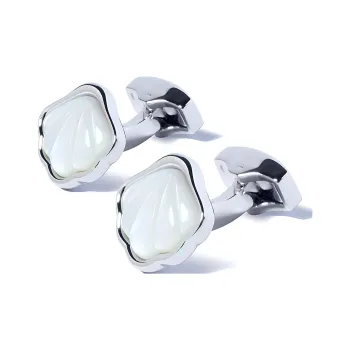 WILLIAM MILTON Cufflinks Men Pearl White