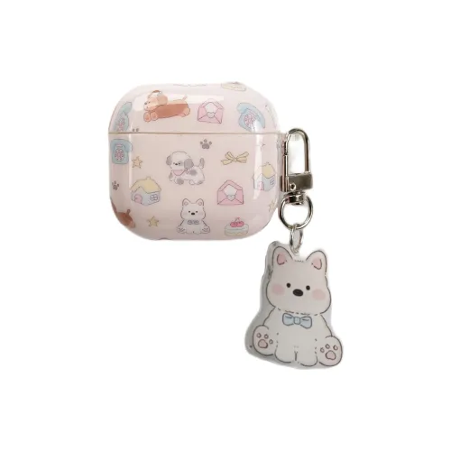 Wei Xin Compatibility With Apple AirPods 4/2/3/4th Generation/AirPods Pro/Pro 2 TPU Phone House Puppy Headphone Cases