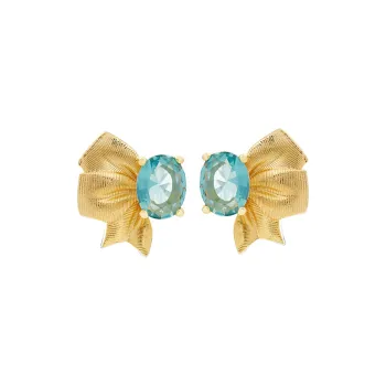 LES NEREIDES Gold Plated Clip On Earrings Women's Gold