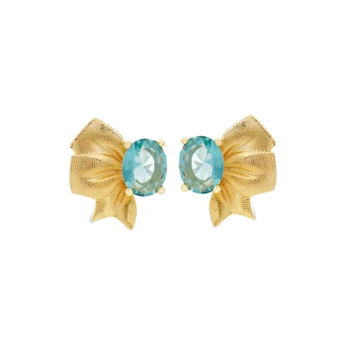 LES NEREIDES Gold Plated Clip On Earrings Women's Gold