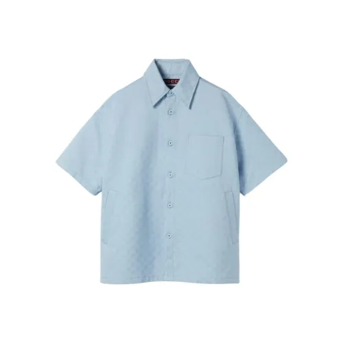 GUCCI FW25 Lido Collection Shirt Men's Light Blue