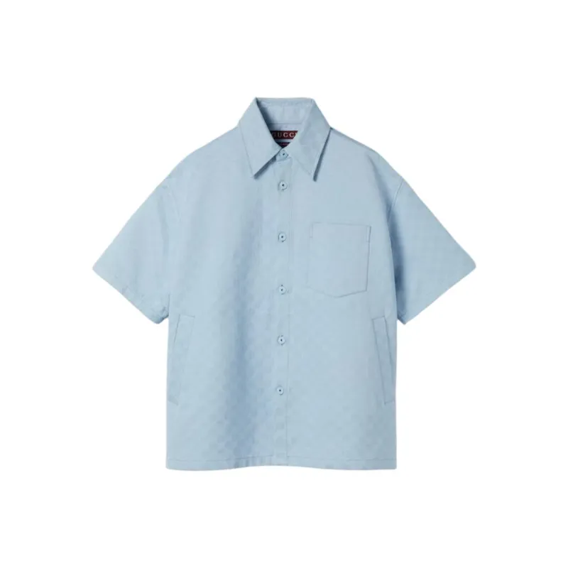 GUCCI Oversize Gg Short Sleeve Shirt-0