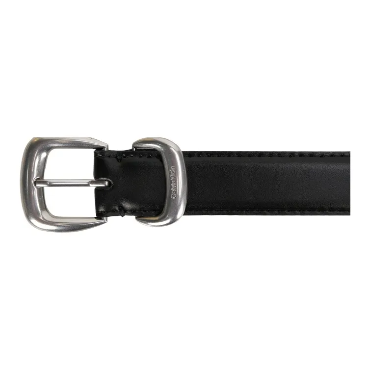 CALVIN KLEIN Split Cow Leather Belts Women's Space Black 2.5cm-2