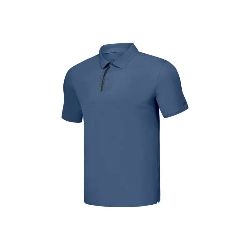 Skechers Comfort Sports Series Polo Shirt Men's Dark Blue Black 04W6-0