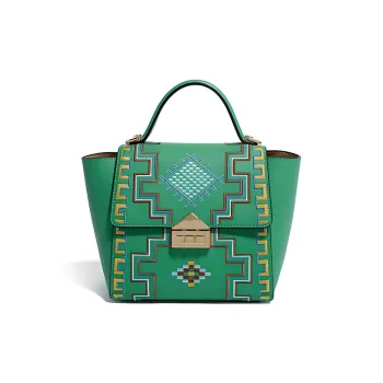 Forever Lucky Top Grain Cow Leather Shoulder Bag, Crossbody Bag, Handbag Women's Multicolor