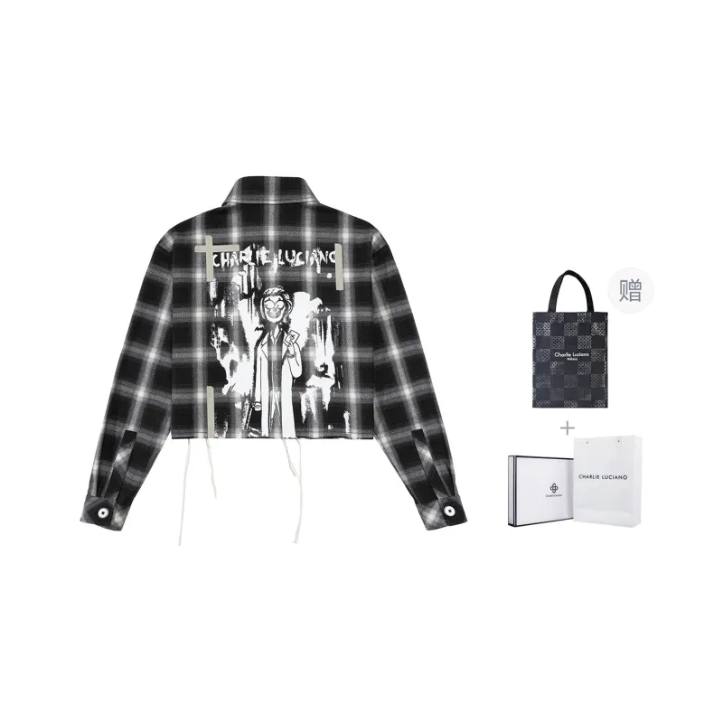 Charlie Luciano Shirt Unisex Black White-5