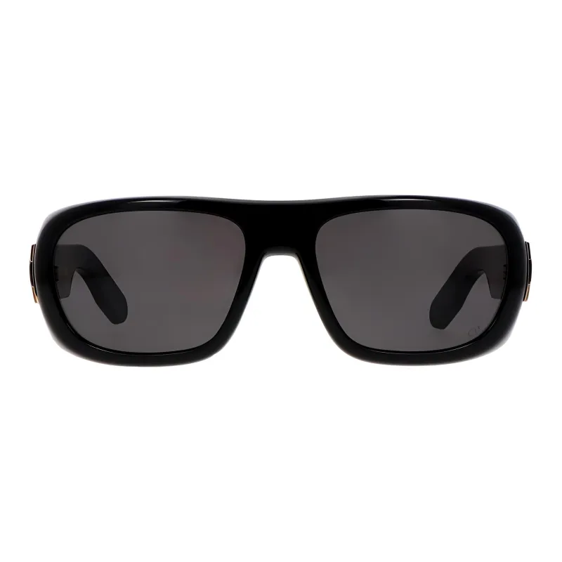 DIOR Acetate Square Sunglasses Unisex Black-1