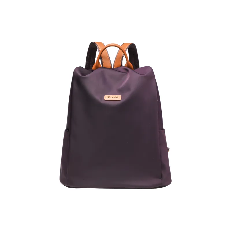 GELANNI Synthetic Leather With Cow Leather Backpack Regular Unisex Multicolor-10