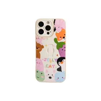 Sopi TPU Material Jellycat Edge Animal Collection Phone Cases Compatible With IPhone 16/15 Pro Max/Apple 13/14 Pro/Max