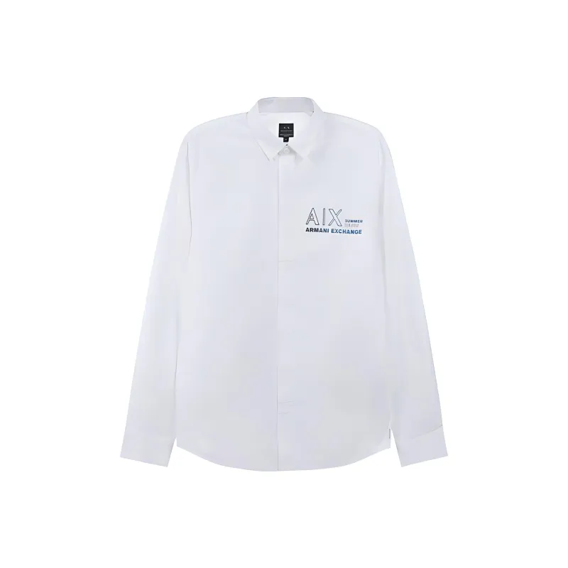 ARMANI EXCHANGE SS23 Shirt Men's White-0