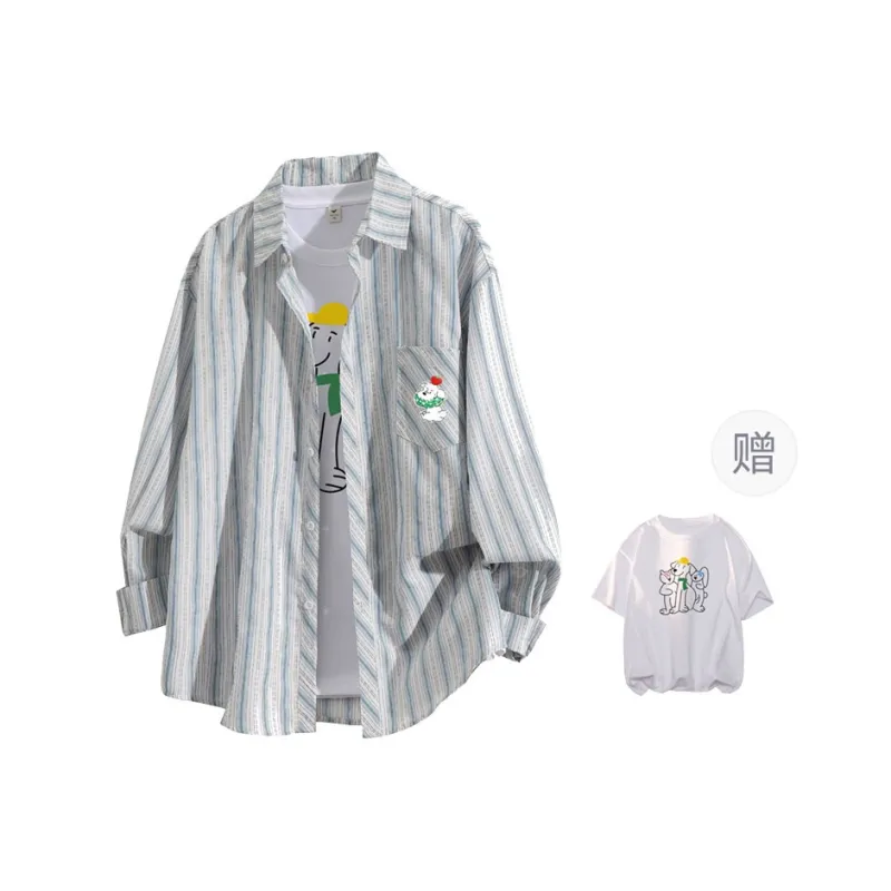 FASTFISH Shirt Unisex Light Coffee-4