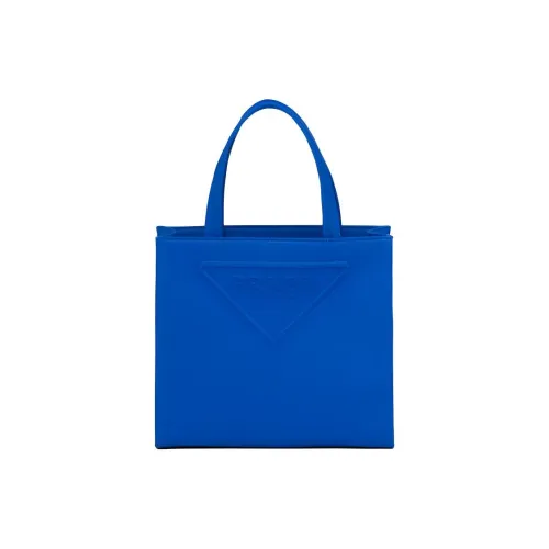 PRADA Twill Tote Bag, Shoulder Bag Women's Light Blue