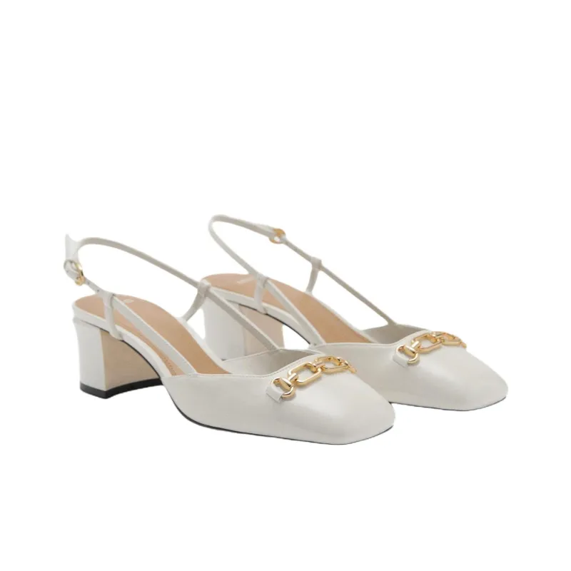 MANGO Chunky Heel High Heels 5cm Women's-3