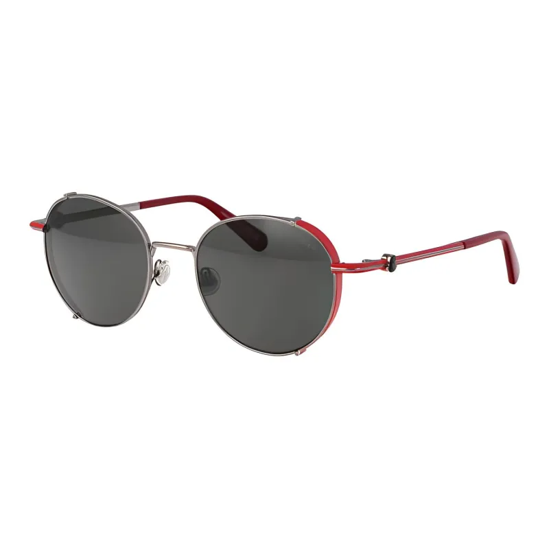 Moncler Metal Round Sunglasses Unisex Silver-0