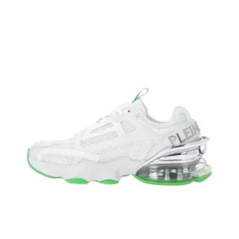 PLEIN SPORT Tiger Thunder Mi Cushioning Low Top Casual Shoes Unisex White
