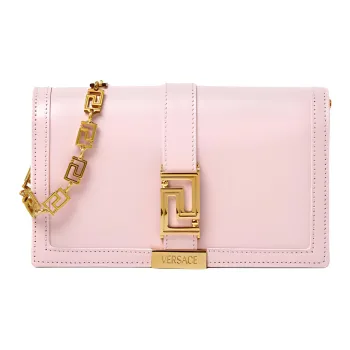 FANSIZHE Greca Goddess Cow Leather Clutch Small Size Women's Pink