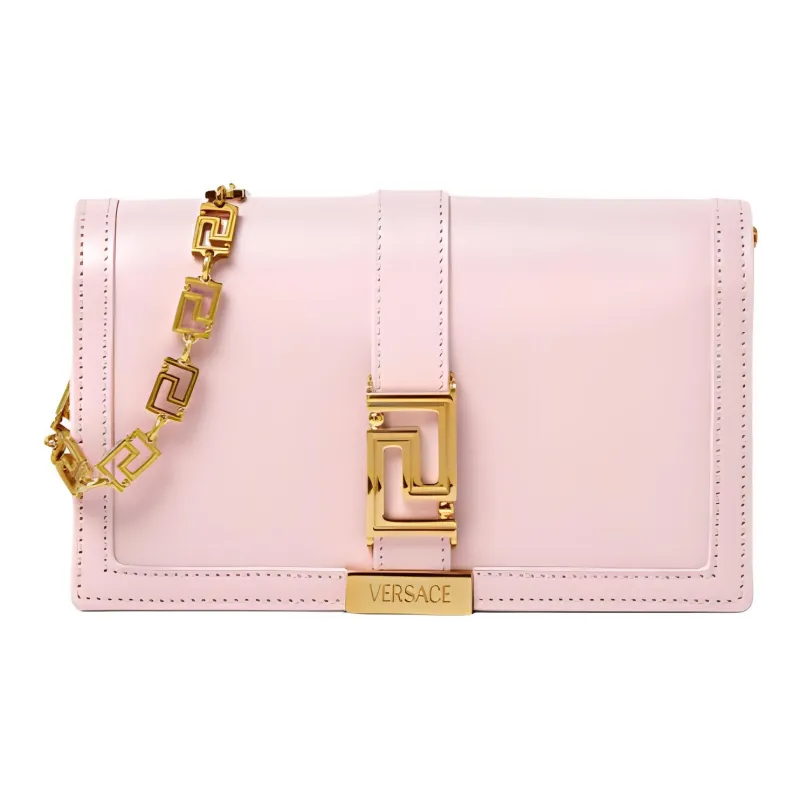 FANSIZHE Greca Goddess Cow Leather Clutch Small Size Women's Pink-0