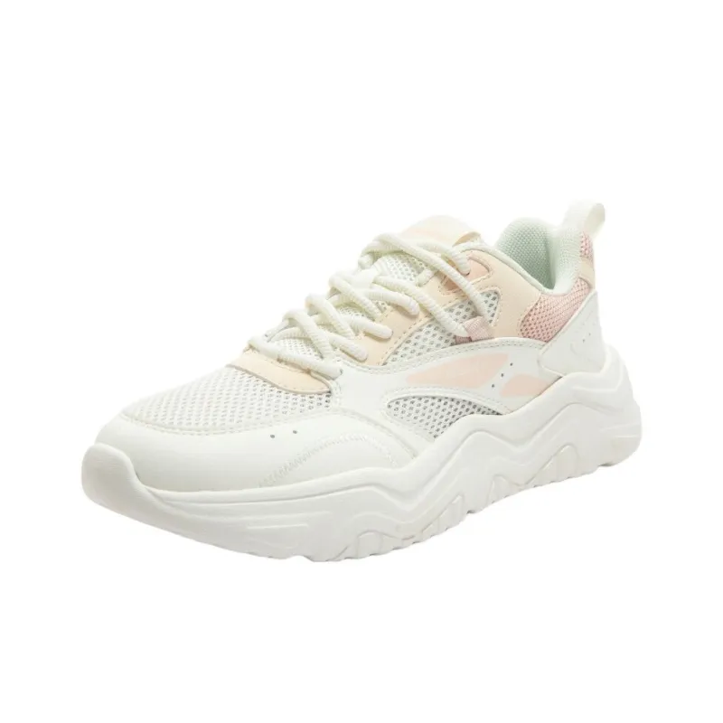 361° Ice Cream Slip Resistant And Breathable Low Top Chunky Sneakers Women's White-1