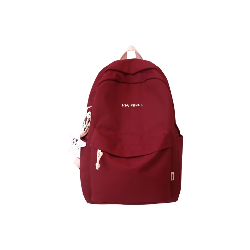 Alcohol Dragon Nylon Backpack Regular Women's Multicolor-6