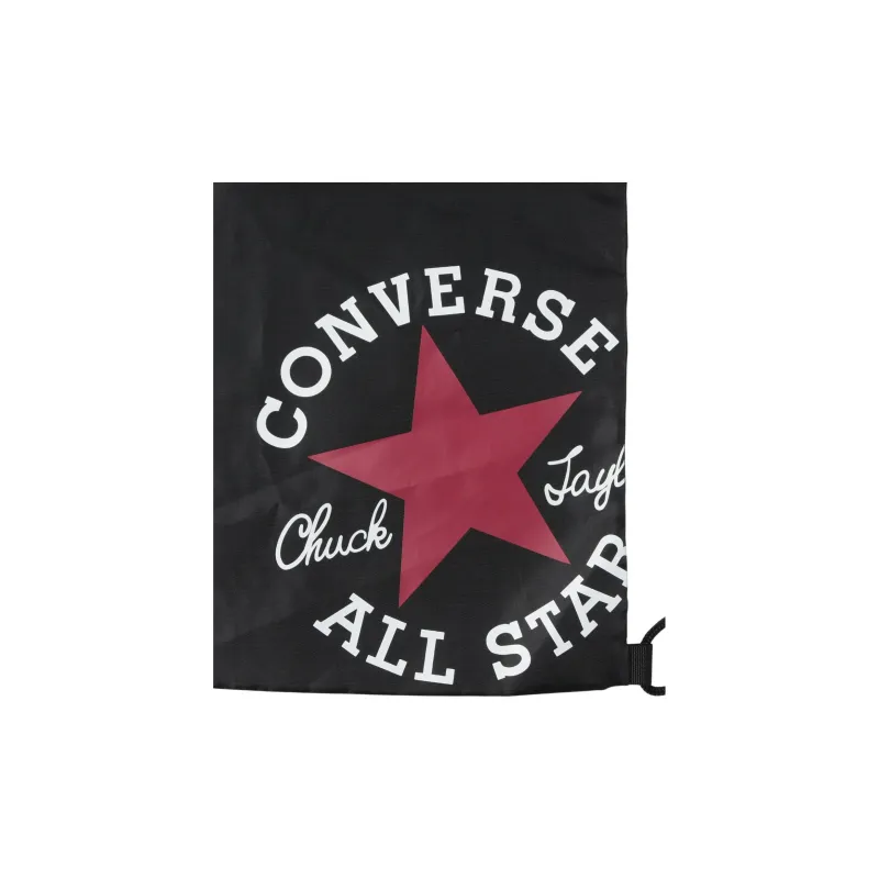 Converse Polyester Backpack Medium Size Unisex Black & Red-4