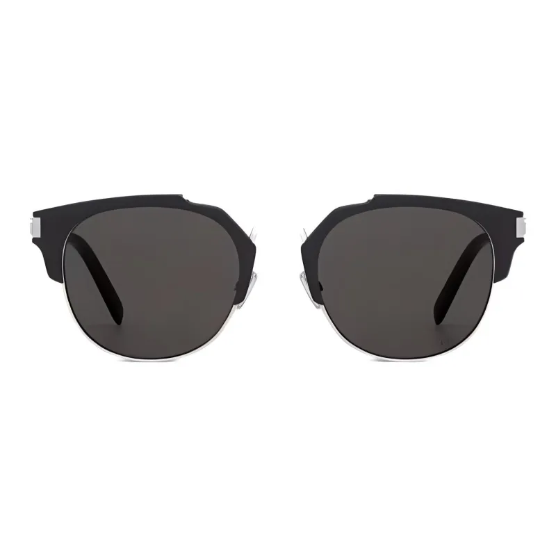 DIOR Acetate Aluminum Oval Sunglasses Men's Black-1