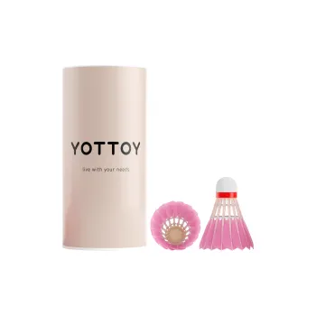 YOTTOY 3 Pack Duck Feather Shuttlecocks