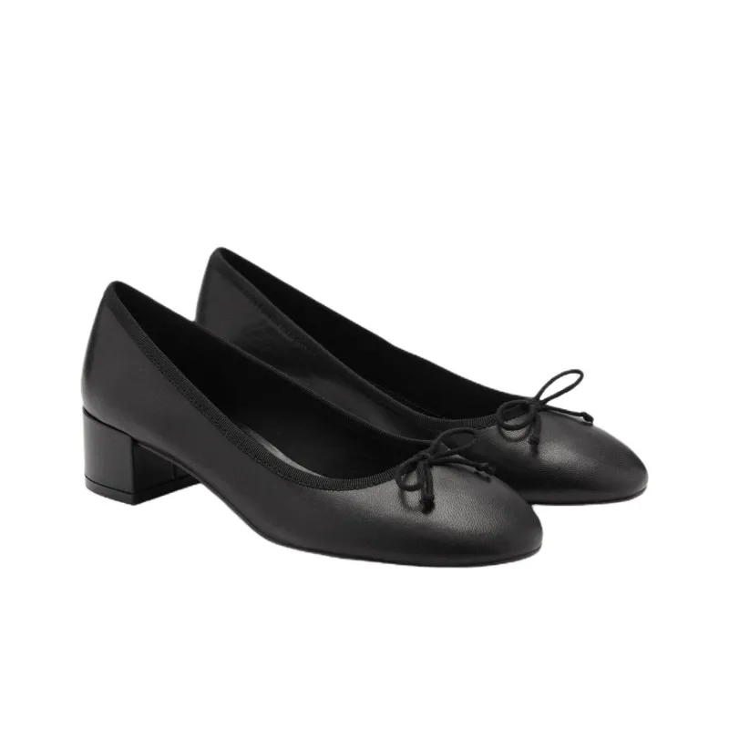 MANGO Selection Collection Chunky Heel High Heels 3.9cm Women's-1