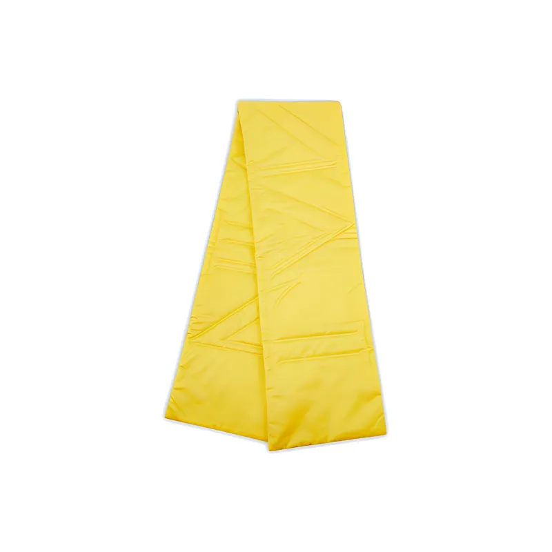Lanvin Polyester Mulberry Silk Knit Scarves Unisex Yellow Blue-0