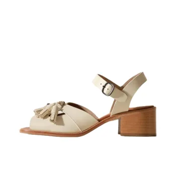 Hereu Boqueria One Strap Sandals 5cm Women's Ecru