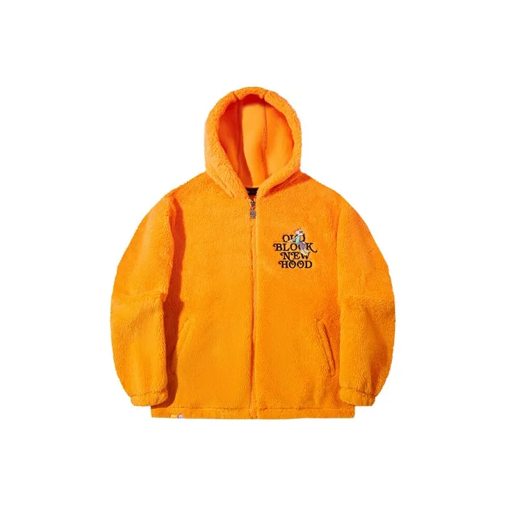 LiNing x Steven Harrington Skateboard Collection Sweatshirt Men's Carrot Orange Golden Bowl Orange All Over Print-0