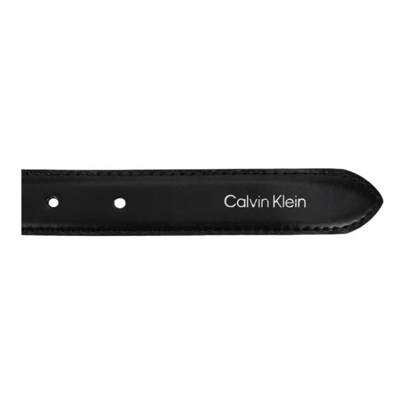 CALVIN KLEIN Split Cow Leather Belts Women's Space Black 2.5cm-3
