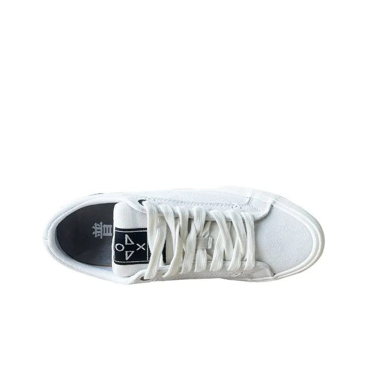 X JIMSUN Coverage Cushioning Quick Dry Low Top Skateboard Shoes Unisex White-2