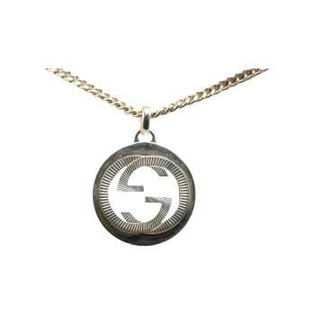 GUCCI 21st Century Sterling Interlocking G Pendant Costume Necklace