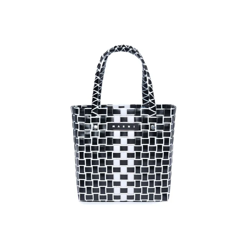 MARNI Polypropylene Pp Handbag Kids' Black & White-0