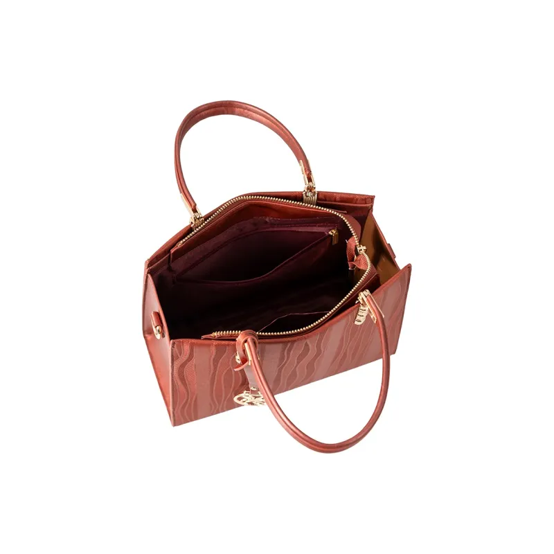 Vigno Synthetic Leather Tote Shoulder Bag, Crossbody Bag, Handbag Regular Women's Red-6