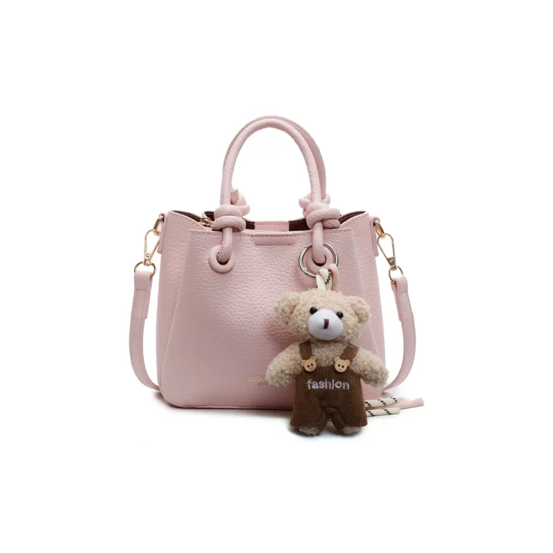 Single Warehouse PU Shoulder Bag Regular Women's Khaki/Ecru/Pink/Silver/Black-12