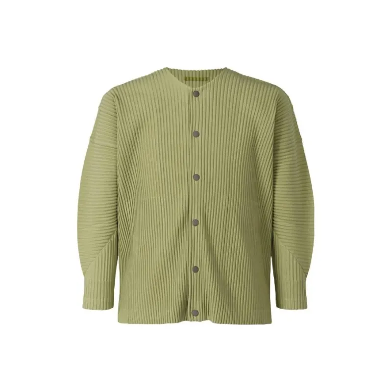 Homme Plissé Issey Miyake Shirts Men Green-0