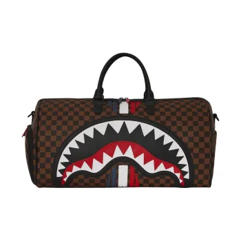 SPRAYGROUND Artificial Leather Travel Bag Unisex Brown